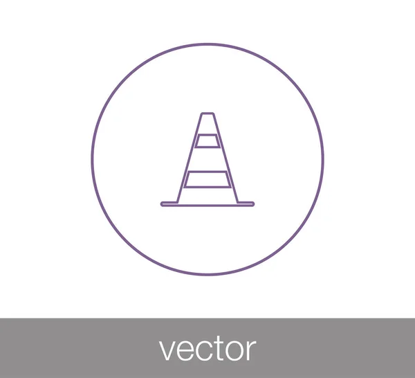 Icono de barrera de construcción . — Vector de stock