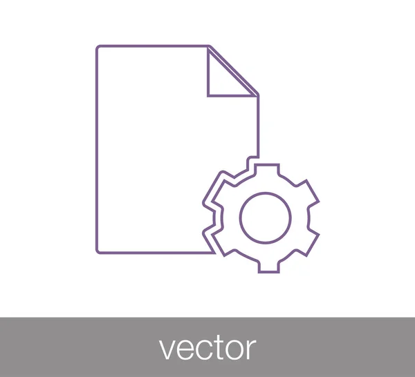 Ícone de arquivo digital — Vetor de Stock