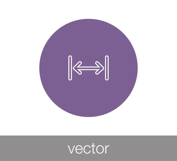 Scale symbol icon — Stock Vector