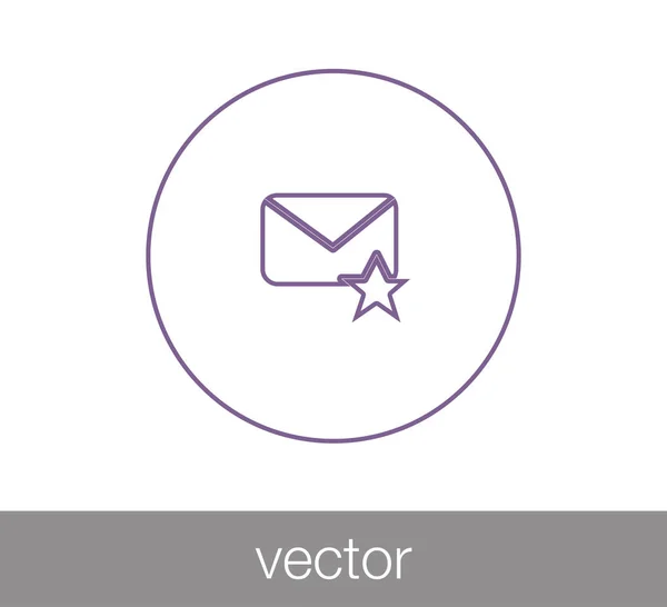 E-mail pictogram illustratie. — Stockvector