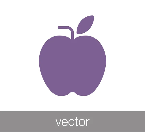 Icona web Apple — Vettoriale Stock