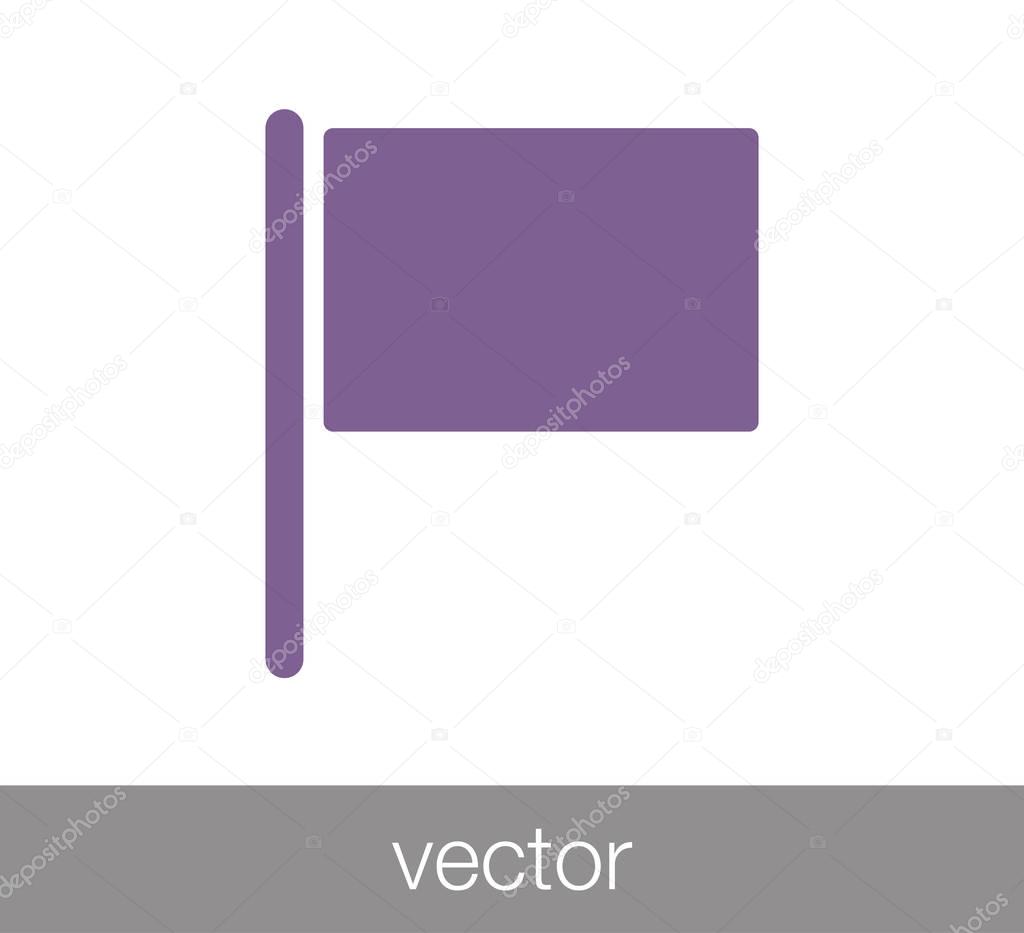 Flag simple icon