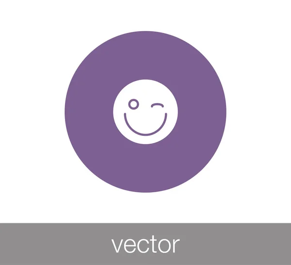 Icono Emoticon. icono de cara — Vector de stock