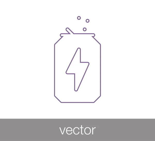 Icono de bebida energética — Vector de stock