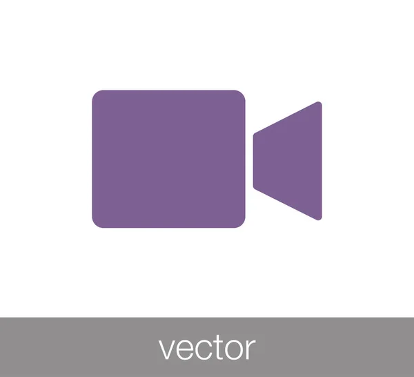 Video camera-icoontje — Stockvector