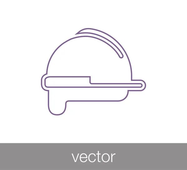 Worker's helmet icon — Stock Vector