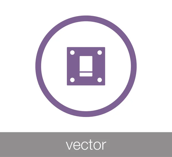 Schalter flach Symbol — Stockvektor