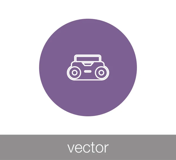 Obrázek ikony Radio — Stockový vektor