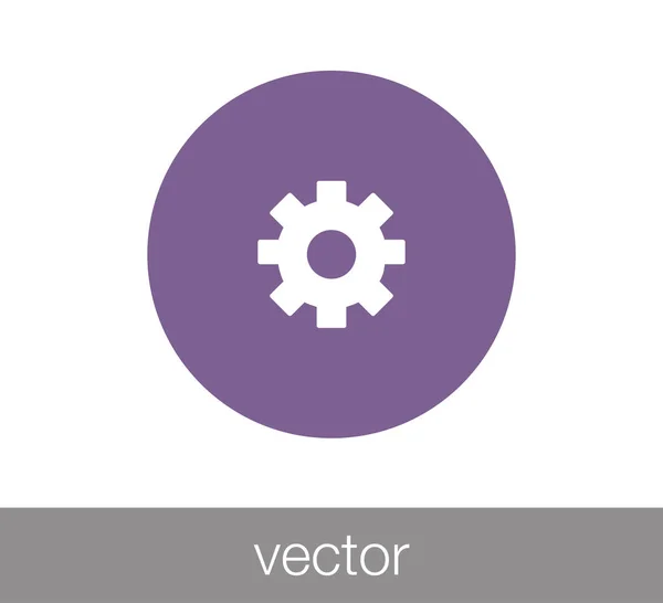 Ícone de construção Cogwheel — Vetor de Stock