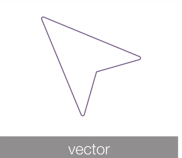 Cursor flaches Symbol — Stockvektor