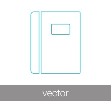 Not defteri düz simgesi