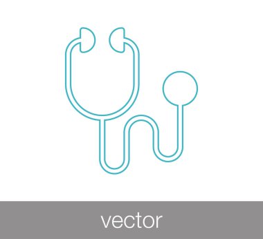 stetoskop tıbbi simgesi