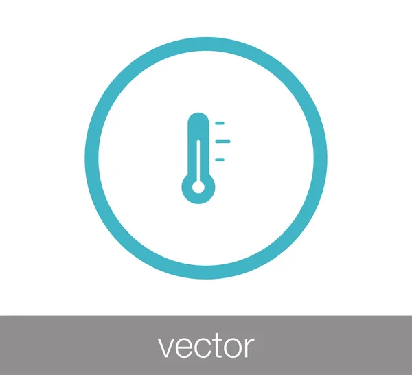 Thermometer flach — Stockvektor