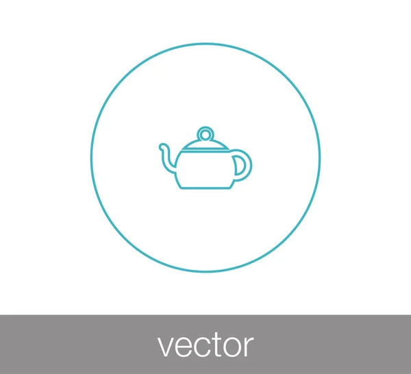 Taza de té icono — Vector de stock