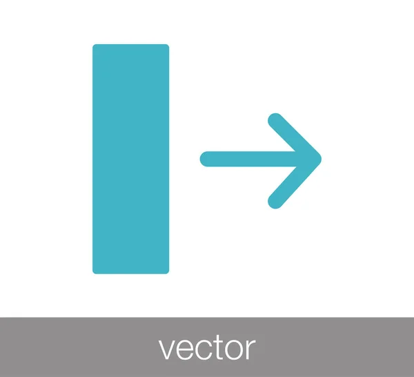 Ícone de símbolo de seta. — Vetor de Stock