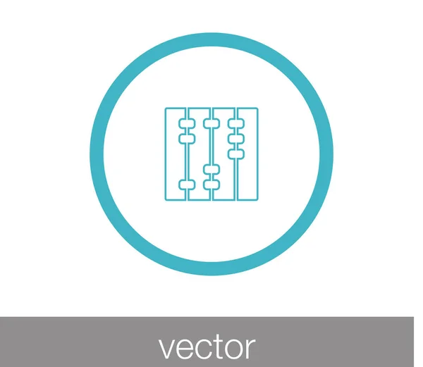 Calculator flat icon — Stock Vector