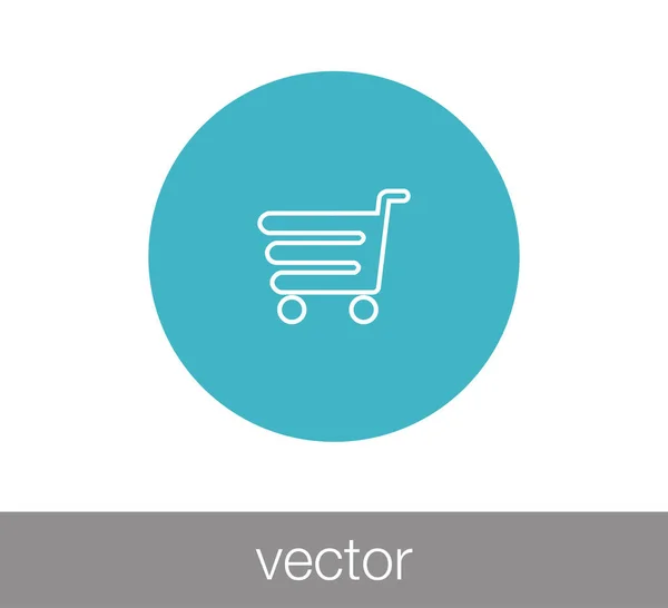 Icono del carrito de compras — Vector de stock