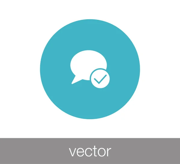 Chat Comentario icono — Vector de stock