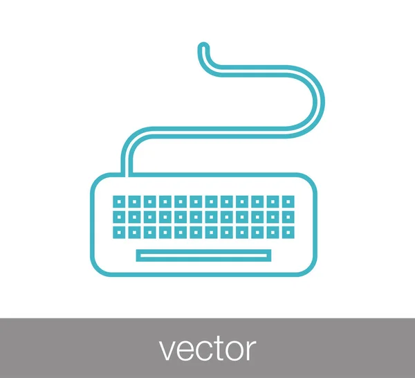 Значок веб-клавиатуры — стоковый вектор