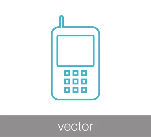 Teléfono icono web — Vector de stock