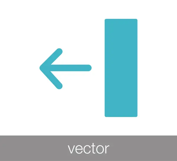 Ícone de símbolo de seta. — Vetor de Stock