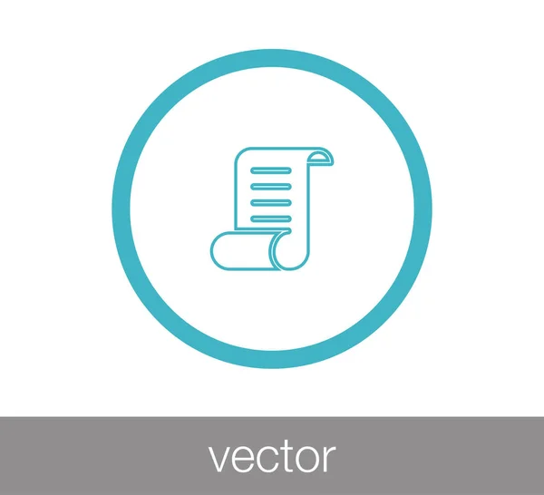 Documentación icono plano — Vector de stock