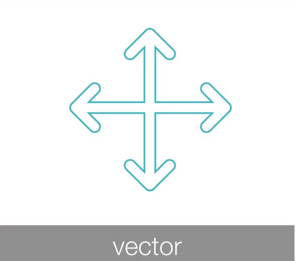 Icono web de flecha — Vector de stock