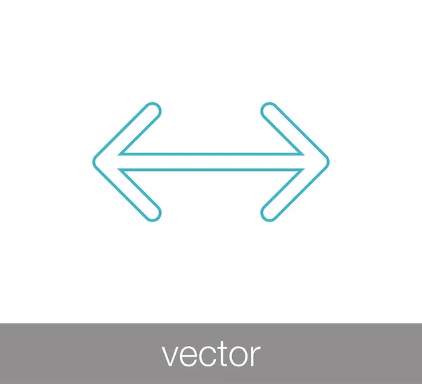 Simbolo freccia icona. — Vettoriale Stock