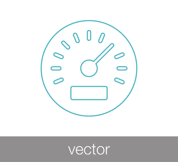 Speedometer web bicon. — Stock Vector