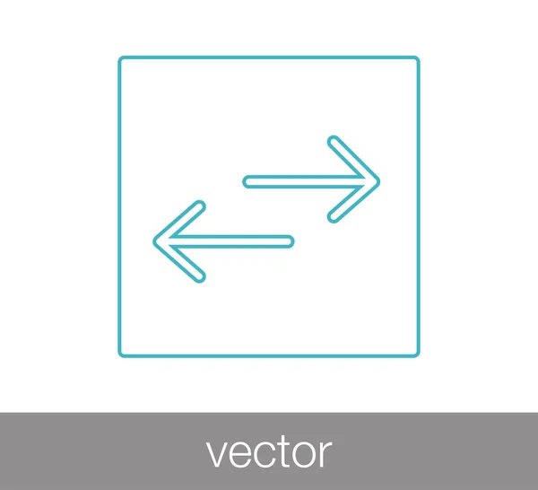 Transzfer nyíl ikon — Stock Vector