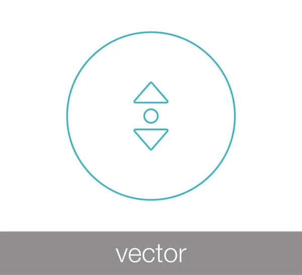 Faire défiler l'icône web — Image vectorielle