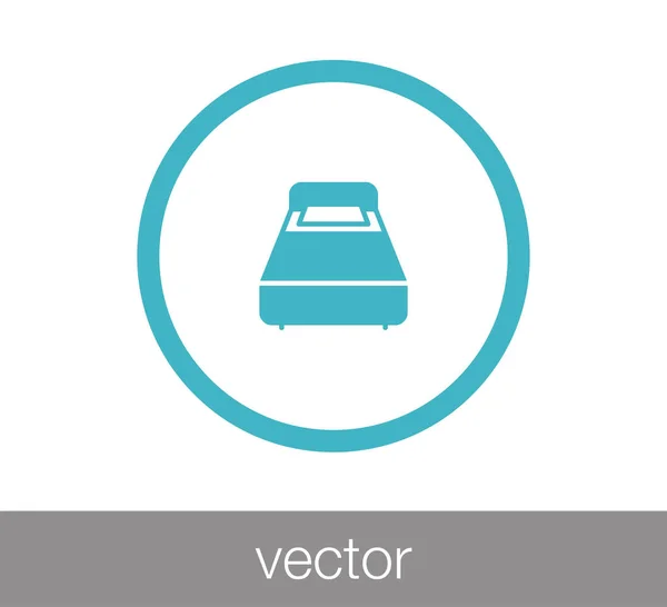 Ágy-web ikon — Stock Vector