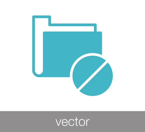 Ordner Flat Icon — Stockvektor