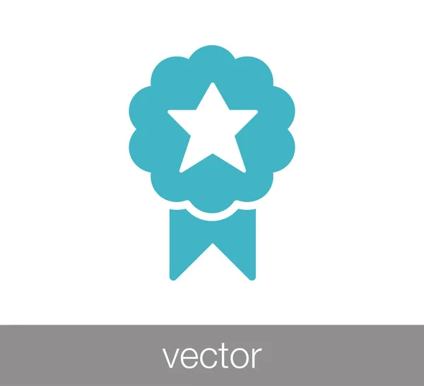 Ícone plano do emblema — Vetor de Stock