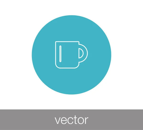 Значок чашки чая — стоковый вектор