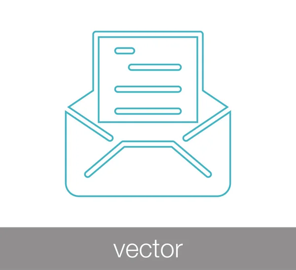 E-Mail-Symbol lesen — Stockvektor