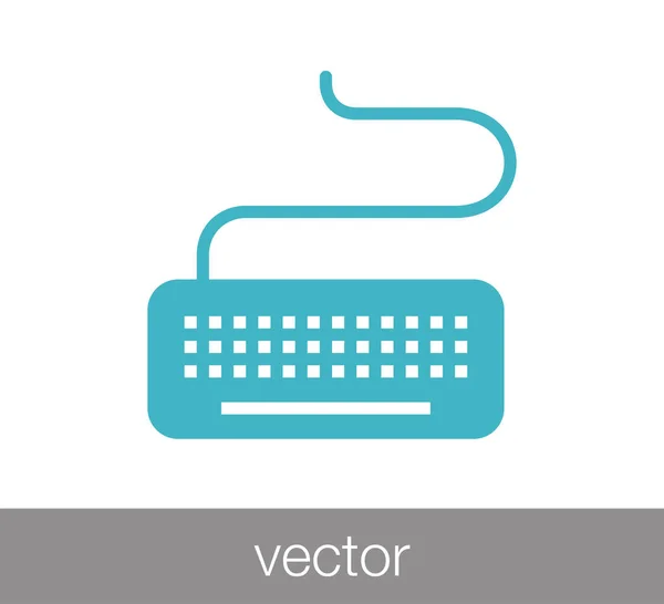 Web-Ikone mit Tastatur — Stockvektor