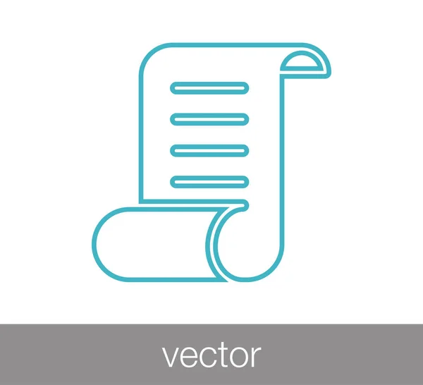 Ícone plana documentação — Vetor de Stock