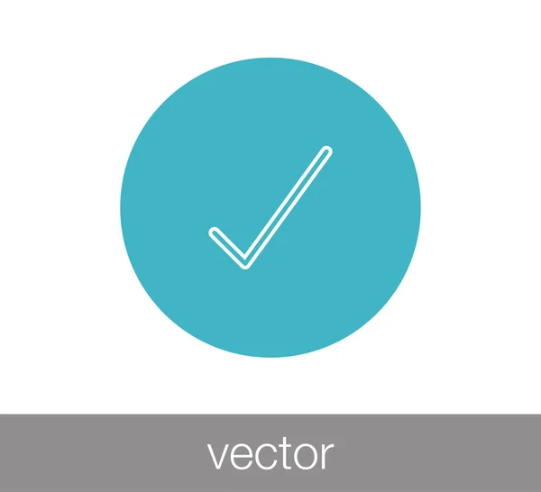 Ícone de marca de verificação — Vetor de Stock