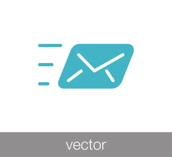 Enviar icono de correo electrónico . — Vector de stock