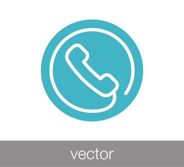 Ícone web telefone — Vetor de Stock