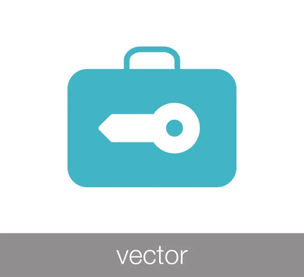 Luggage flat icon. — Stock Vector