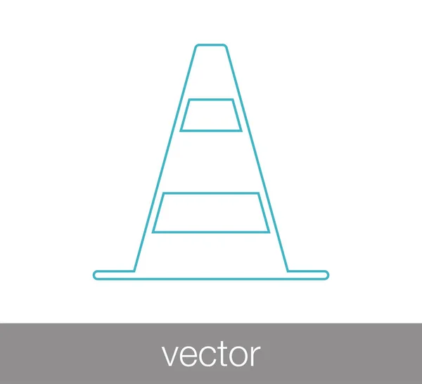 Icono de barrera de construcción . — Vector de stock