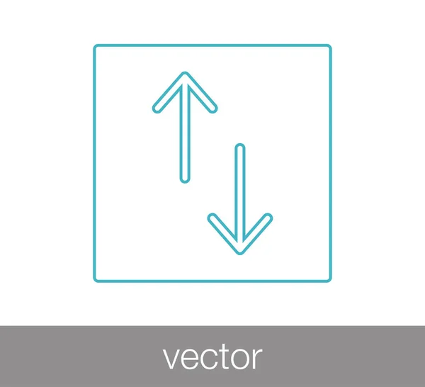 Overdracht pijlen pictogram — Stockvector