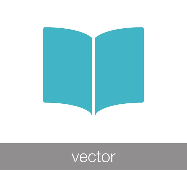 Icono del libro ilustración . — Vector de stock