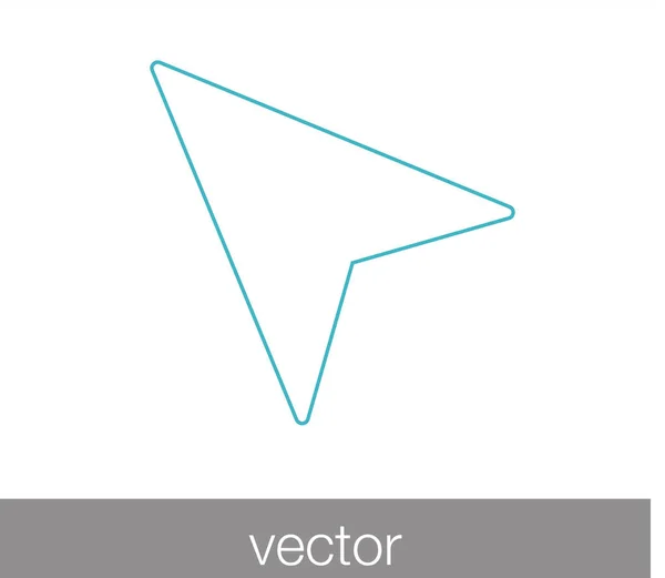 Ikona webové šipka — Stockový vektor