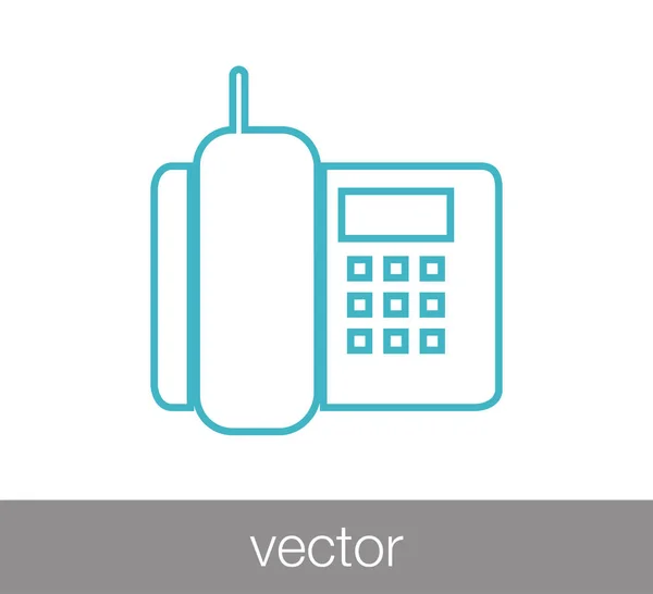 Teléfono icono web — Vector de stock