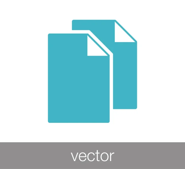 Ilustração do ícone do documento — Vetor de Stock