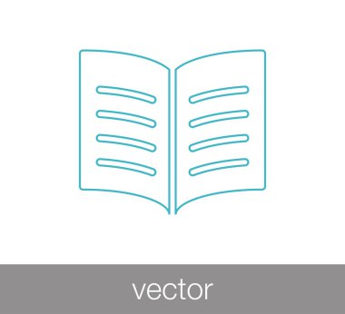 kitap simgesini illüstrasyon.