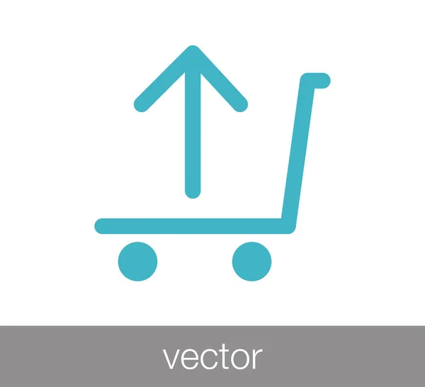 Ícone do carrinho de compras — Vetor de Stock